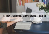 区块链公司是ff吗[区块链公司靠什么盈利]